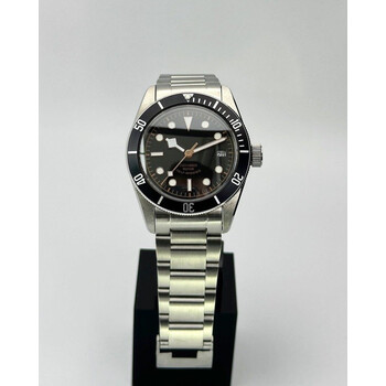 Custom Seiko Mod • No Logo Black Gold Smiley Black Bay • 41mm